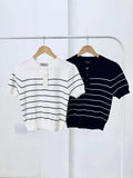 Charlize Stripe Knit Top