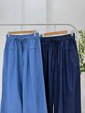 Erven Garterized Denim Pants