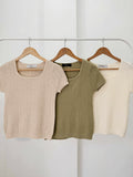 Melia Textured Knit Top