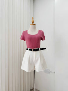 Melia Textured Knit Top