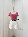 Melia Textured Knit Top