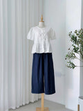 Erven Garterized Denim Pants