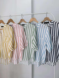 Arissa 3/4 Stripe Top