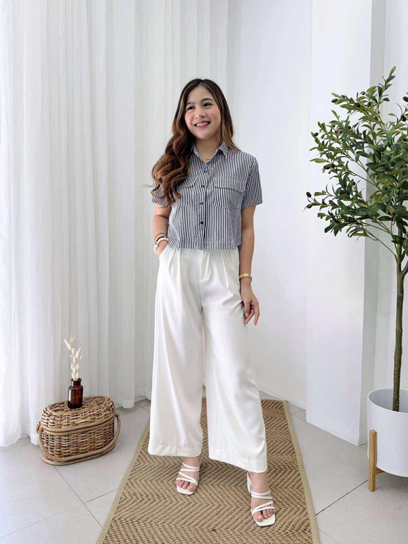 Lilya High-Low Stripe Top