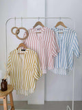 Arissa 3/4 Stripe Top