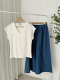 Elvyra V-Neck Cotton Top
