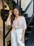 Arissa 3/4 Stripe Top