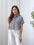 Lilya High-Low Stripe Top