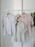 Slater Buttondown Stripe Top