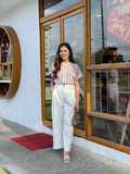 Lukah Buttondown Stripe Top