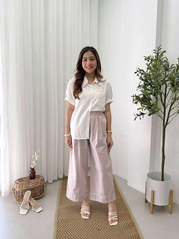 Ginya Buttondown Stripe Top
