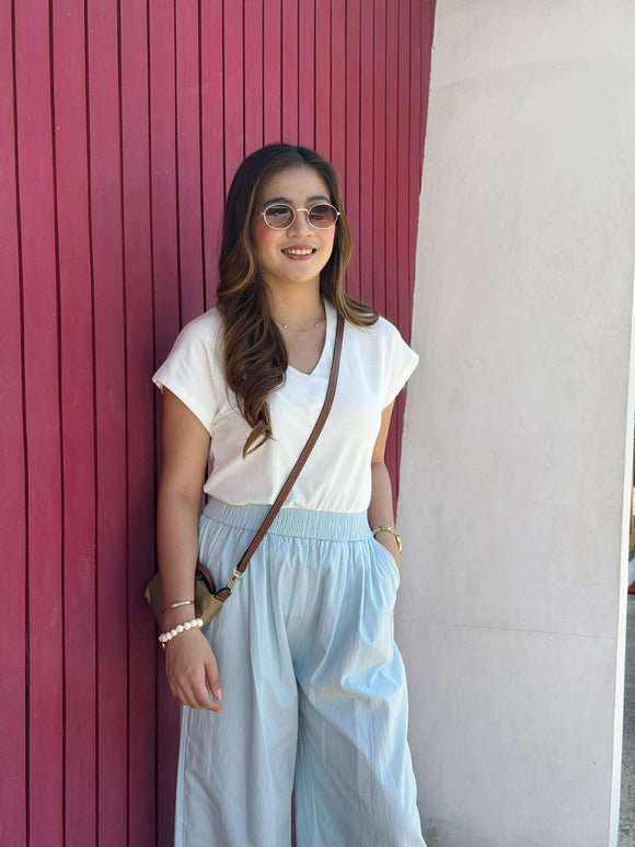 Elvyra V-Neck Cotton Top