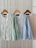 Valin Buttondown Stripe Top