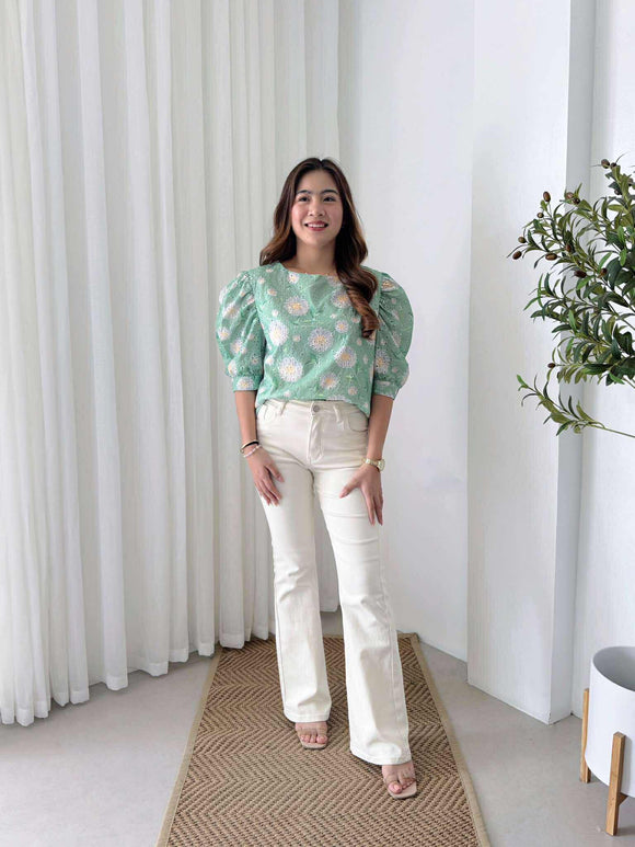 Lyrica Premium Floral Eyelet Top