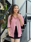 Dayna Collared Stripe Top