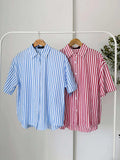 Dayna Collared Stripe Top