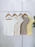 Yuvi Ruched Knit Top
