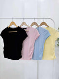 Yuvi Ruched Knit Top