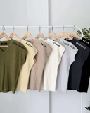 Tafari V-Neck Knit Top