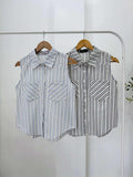 Orden Sleeveless Stripe Top