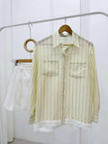 Selvyn Longsleeve Stripe Top
