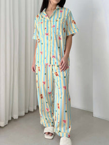 Omni Premium Silk Sleepwear(Coordinates)