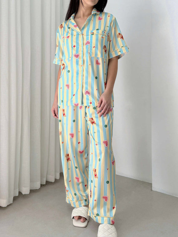 Omni Premium Silk Sleepwear(Coordinates)