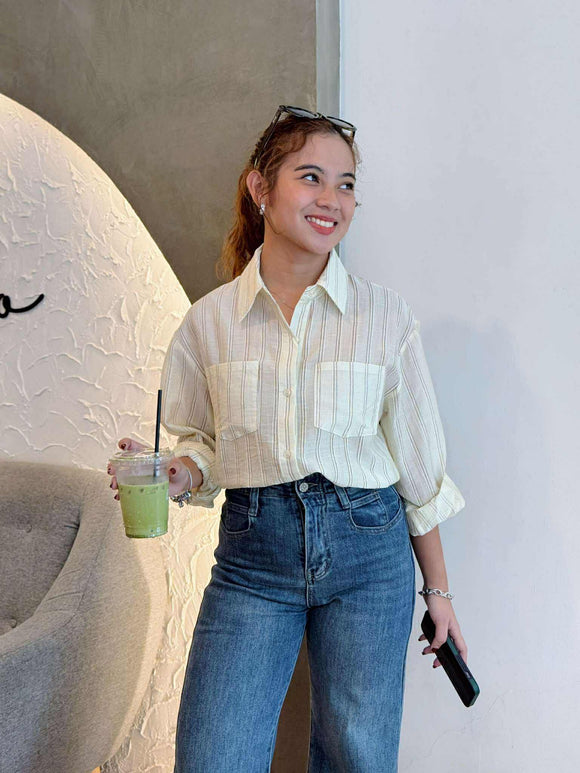 Selvyn Longsleeve Stripe Top
