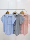 Sigrid Buttondown Stripe Top