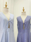 Halma Premium Stripe Maxi Dress