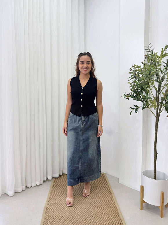 Esma Premium Denim Skirt