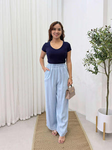 Daryll Garterized Soft Denim Pants