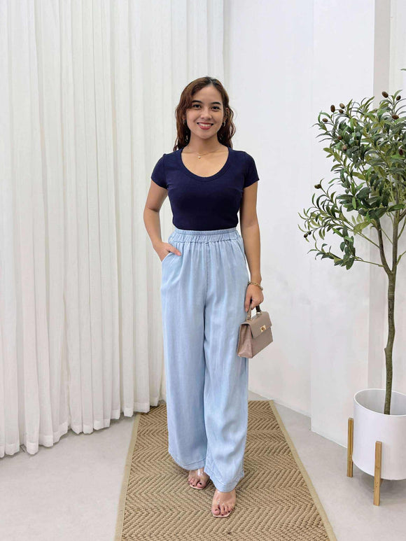 Daryll Garterized Soft Denim Pants