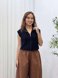 Trisha Premium High-Neck Knit Top