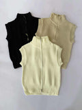 Trisha Premium High-Neck Knit Top