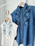 Leane Luxe Embroidered Top