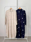 Naveen Premium Embroidered Linen Dress