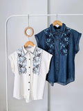 Leane Luxe Embroidered Top