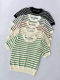 Taliah Stripe Knit Top