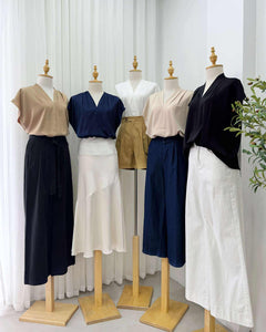 Andrea V-Neck Silk Top