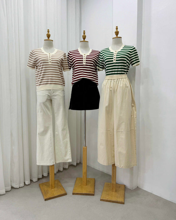 Jamil Premium Stripe Knit Top