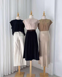 Kenzie Pleated Silk Top