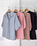 Valrie Collared Silk Top
