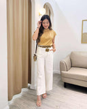Kenzie Pleated Silk Top