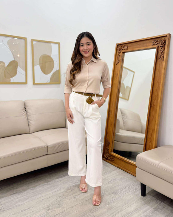 Wina Longsleeve Silk Top