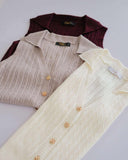 Gela Premium Collared Knit Top