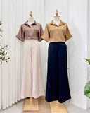 Rhoda Collared Silk Top