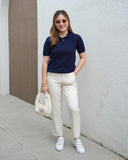 Inka Collared Knit Top