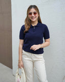 Inka Collared Knit Top