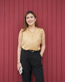 Qirin Sleeveless Silk Top